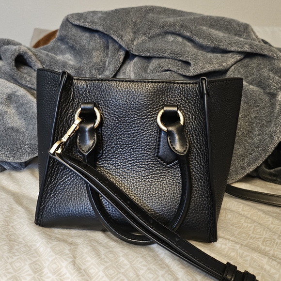 Small Pebbled Michael Kors Black Satchel - Picture 12 of 12